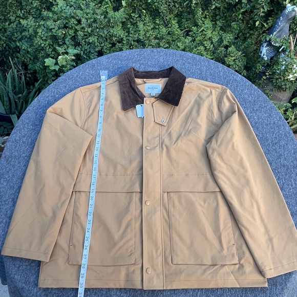 Goodfellow & Co Men's Tan Workwear Jacket with Contrast Corduroy Collar - Picture 3 of 6